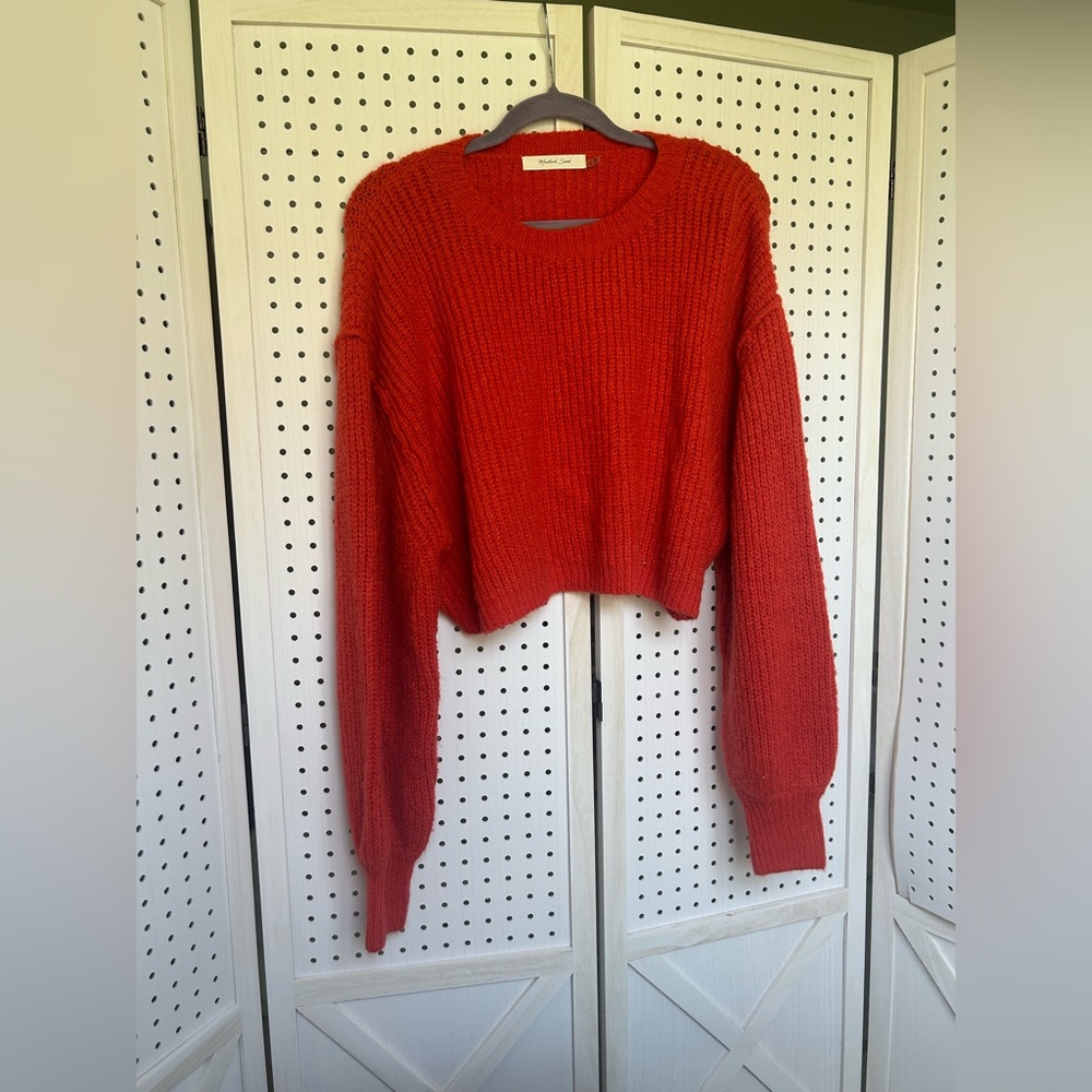 Cropped Crewneck Sweater
